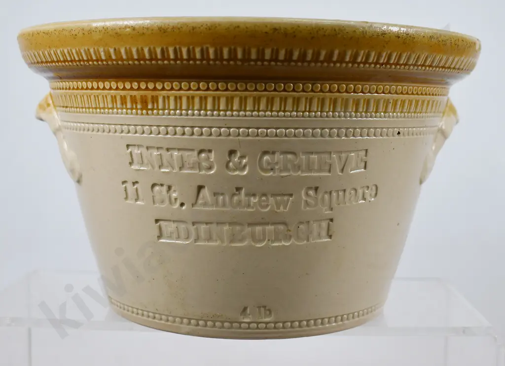 INNES & GRIEVE EDINGURGH BUTTER CROCK Image 1++