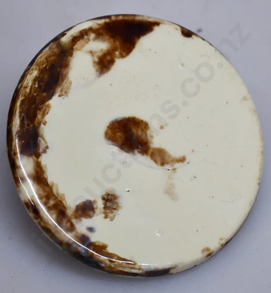 MAJOLICA GLAZED LIDDED BARREL Image 1++