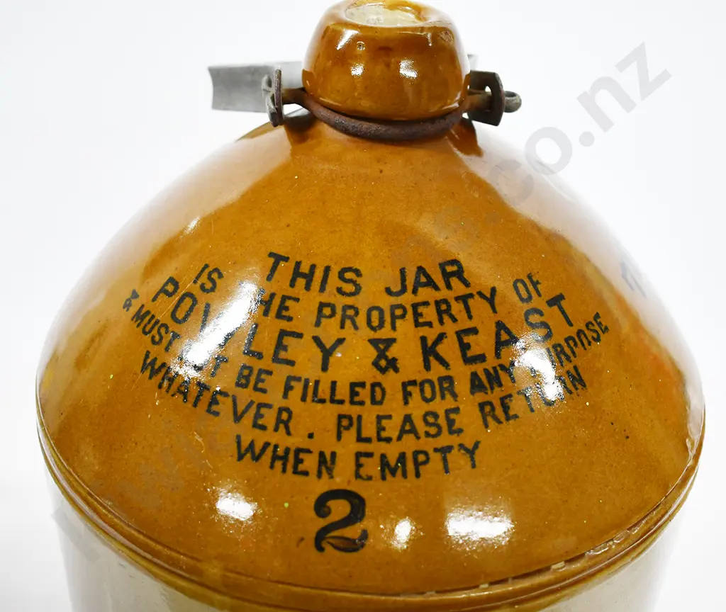 POWLEY & KEAST SPEIGHTS (DUNEDIN) STONE JAR Image 1++
