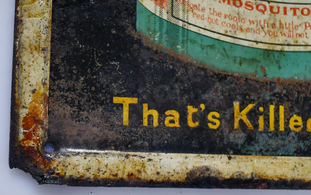 KEATING'S POWDER TIN SIGN Image 1++