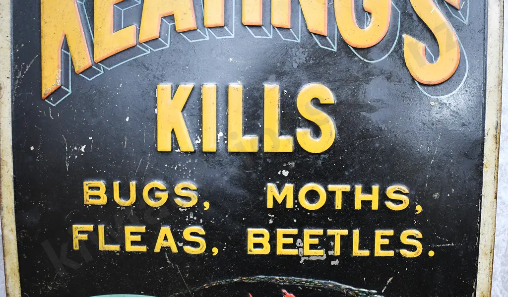 KEATING'S POWDER TIN SIGN Image 1++