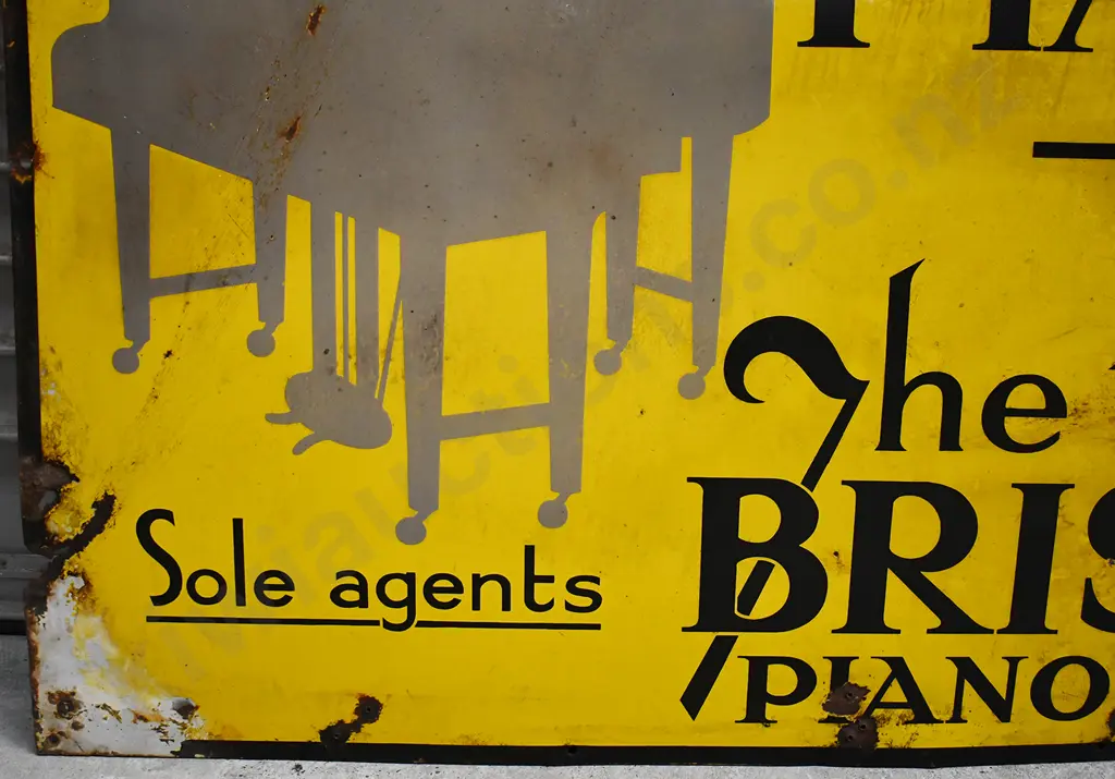BROADWOOD PIANOS ENAMEL SIGN Image 1++