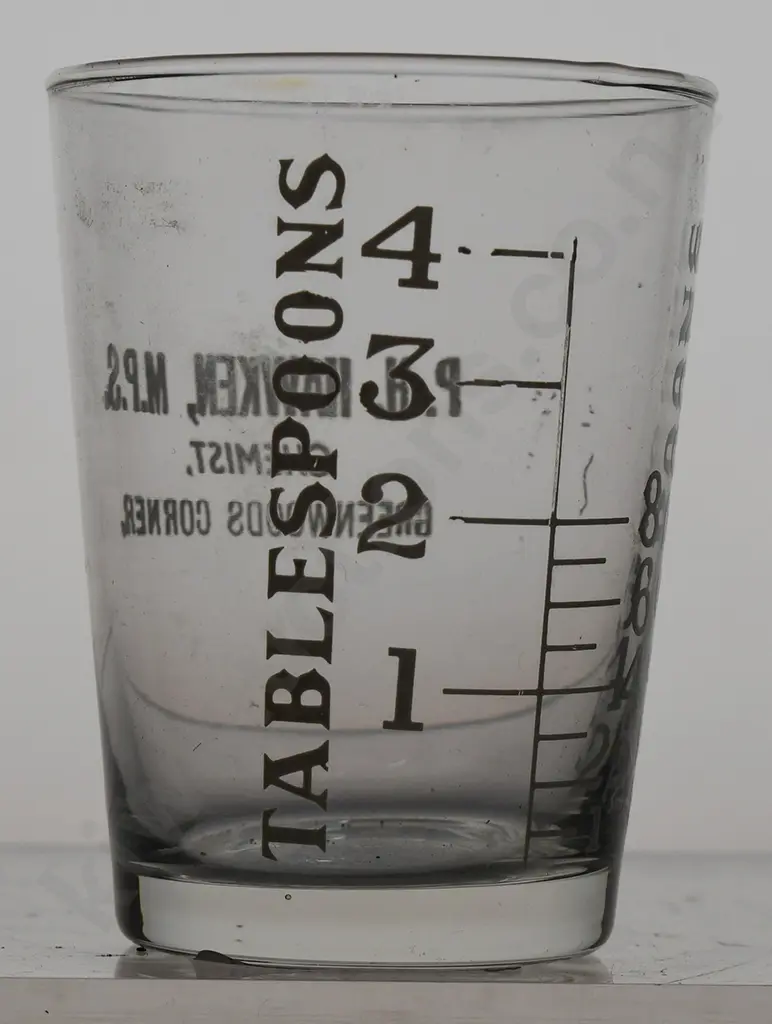 HAWKEN CHEMIST GREENWOODS CORNER DOSE CUP Image 1++