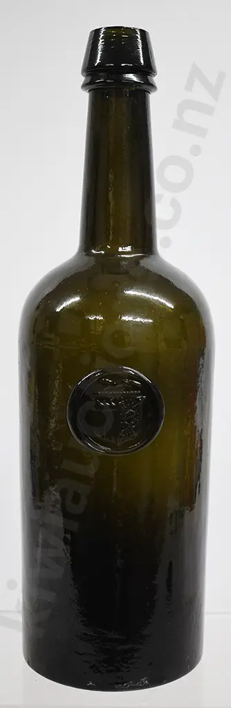 BLACK GLASS SEALED WINE BOTTLE Image 1++