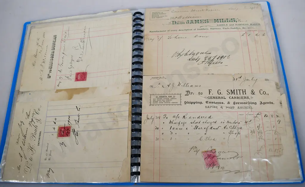 INVOICES  FROM COLONIAL NEW ZEALAND COMPANIES Image 1++