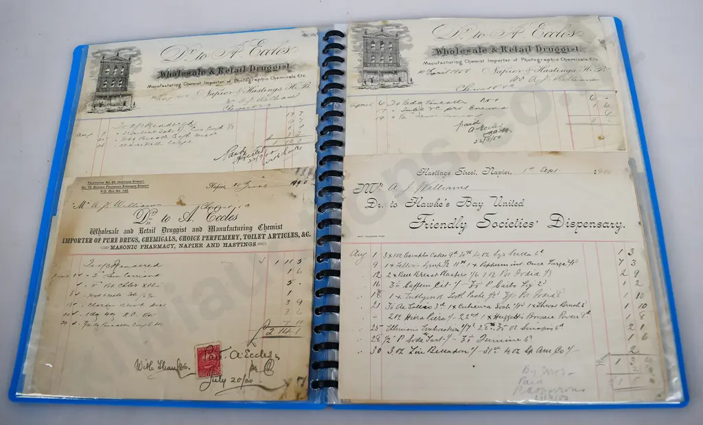 INVOICES  FROM COLONIAL NEW ZEALAND COMPANIES Image 1++