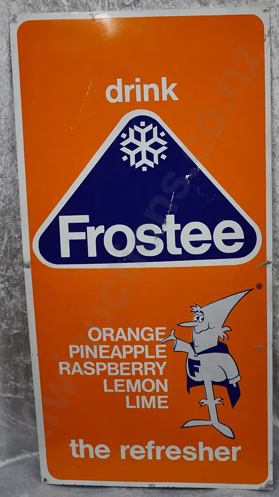 BALLINS/FROSTEE THE REFRESHER TIN SIGN Image 1++