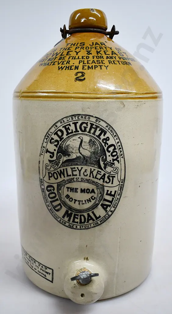 POWLEY & KEAST SPEIGHTS DUNEDIN STONE JAR Image 1++