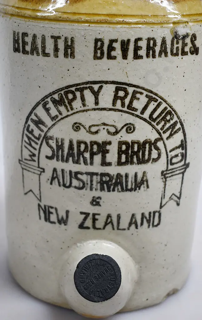 SHARPE BROS AUSTRALIA & NEW ZEALAND STONE JAR Image 1++