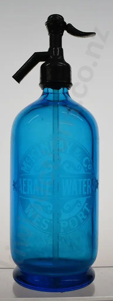 McKINLAY WESTPORT BLUE SODA SYPHON Image 1++