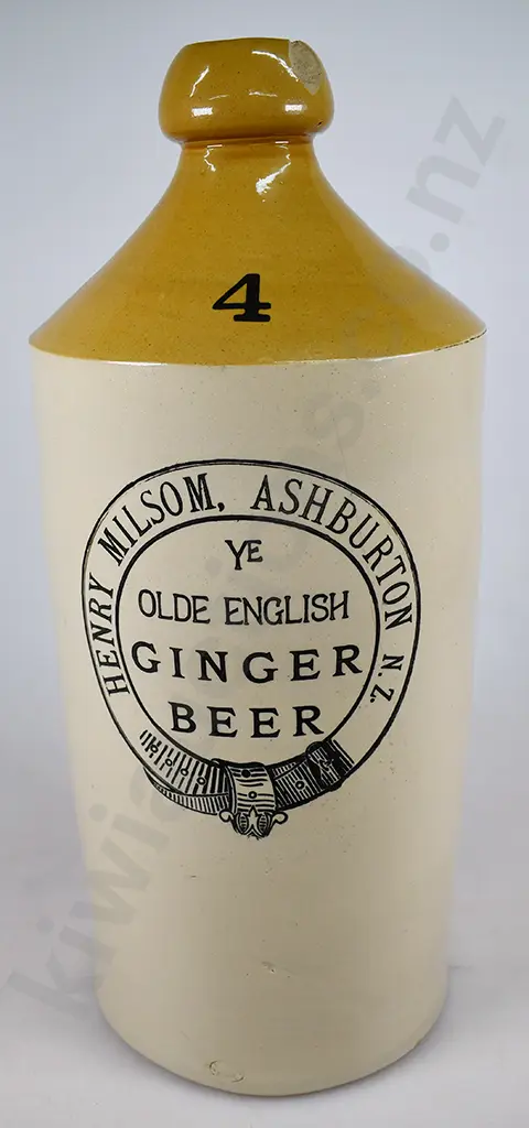 MILSOM ASHBURTON GINGER BEER, STONE JAR Image 1++