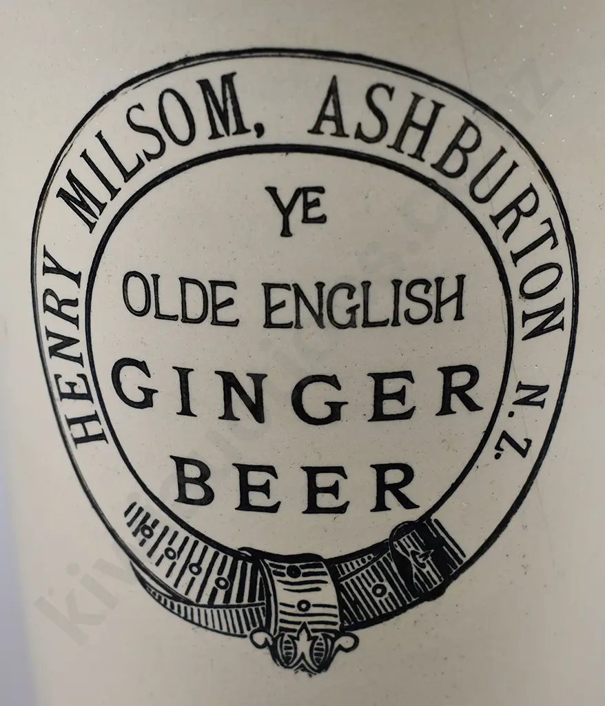 MILSOM ASHBURTON GINGER BEER, STONE JAR Image 1++