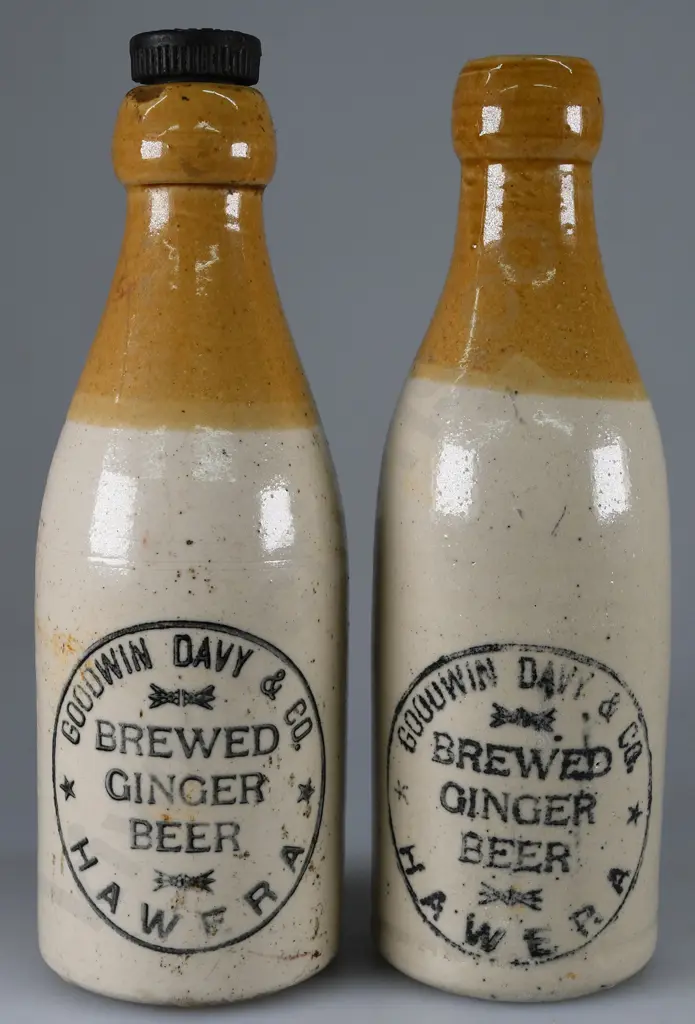 GOODWIN DAVY & CO HAWERA GINGER BEERS Image 1++