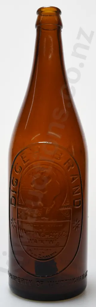 DIGGER BRAND 26OZ CROWN TOP BEER, RARE VERSION Image 1++