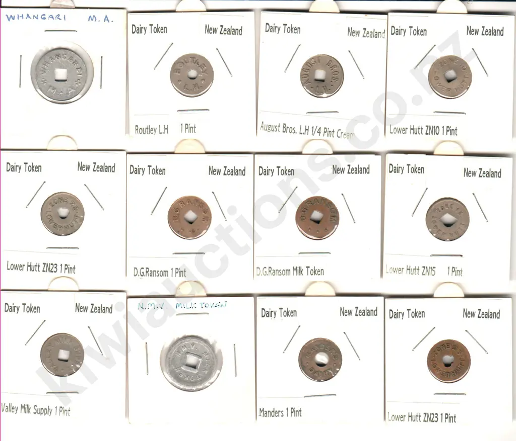 NEW ZEALAND MILK TOKENS X 12 Image 1++
