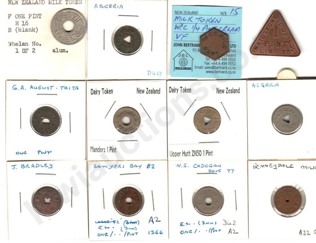 NEW ZEALAND MILK TOKENS X 12 Image 1++