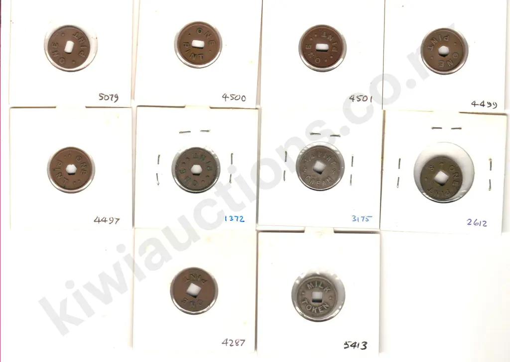 NEW ZEALAND MILK TOKENS X 10 Image 1++
