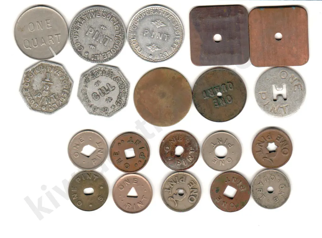 ASSORTED MILK TOKENS X 20 Image 1++