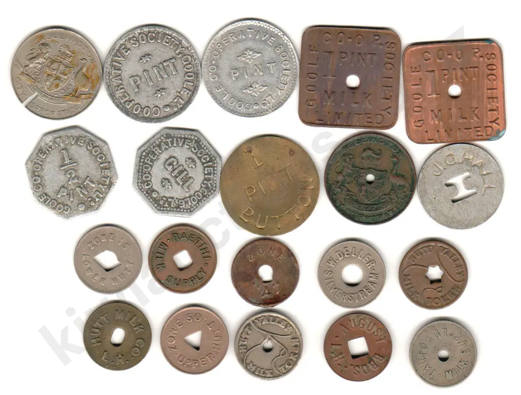 ASSORTED MILK TOKENS X 20 Image 1++