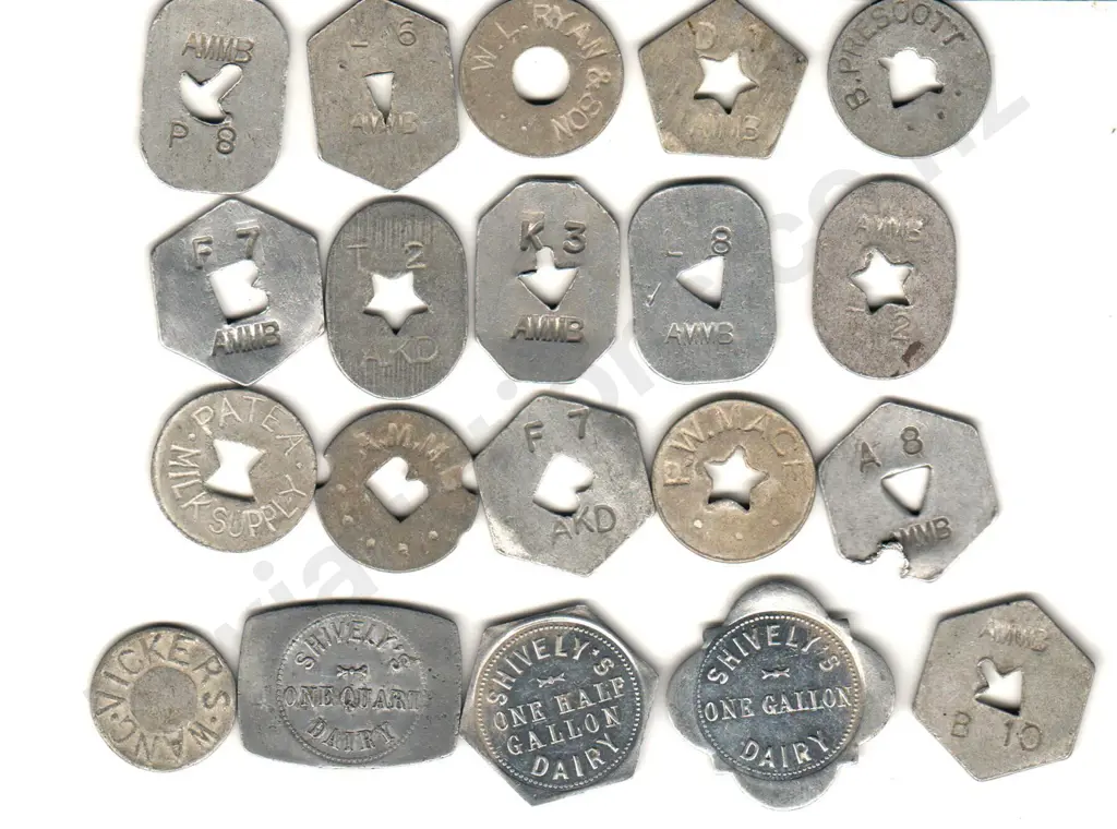 ASSORTED MILK TOKENS X 20 Image 1++