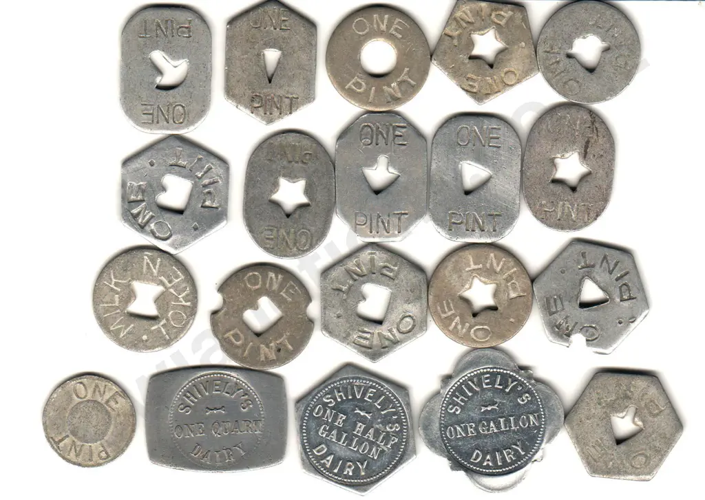 ASSORTED MILK TOKENS X 20 Image 1++
