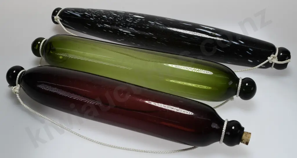 FREE BLOWN GLASS ROLLING PINS  X 3 Image 1++