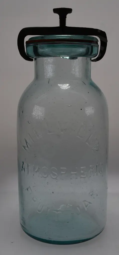 MILLVILLE ATMOSPHERIC FRUIT JAR Image 1++