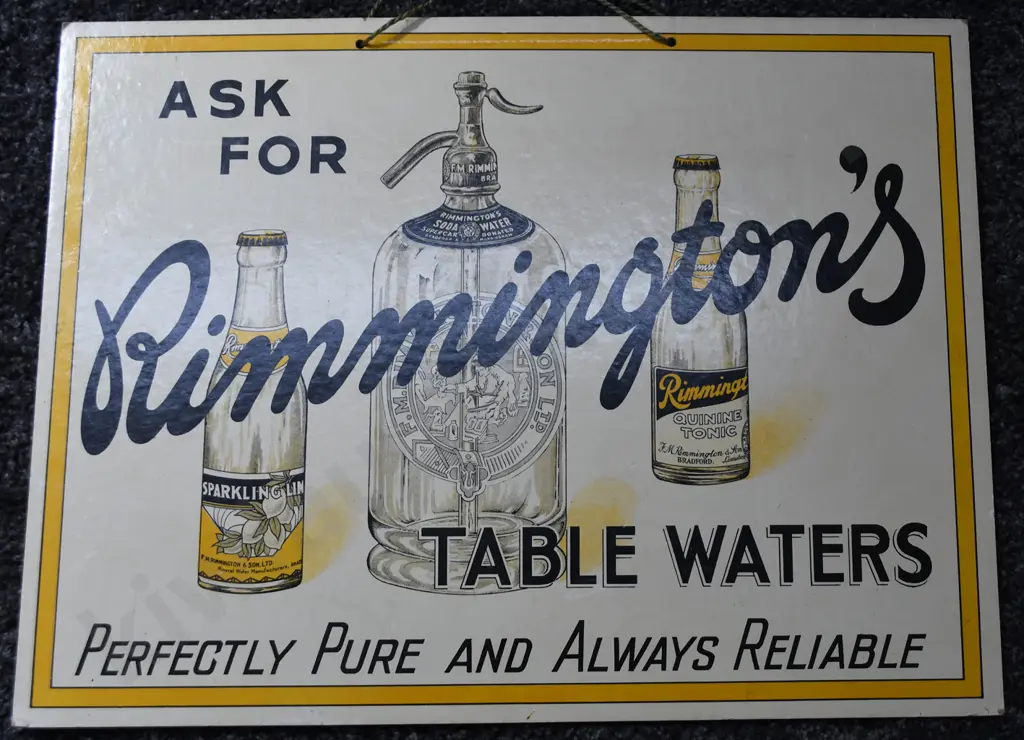 VAT 69 PERPETUAL CALENDAR & RIMMINGTON'S SIGN Image 1++