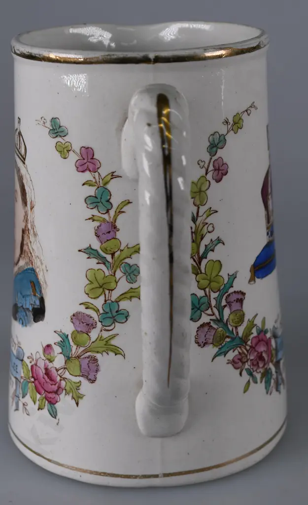 FOX & CO BIRMINGHAM & CHESTERFIELD ADVERTISING JUG Image 1++