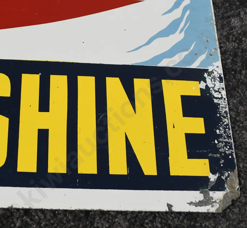 LANE’S BOTTLED SUNSHINE NU COLA ADVERTISING SIGN Image 1++