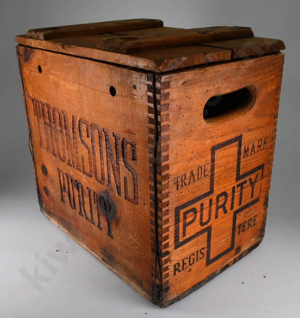 THOMSONS PURITY SODA SYPHON CRATE Image 1++