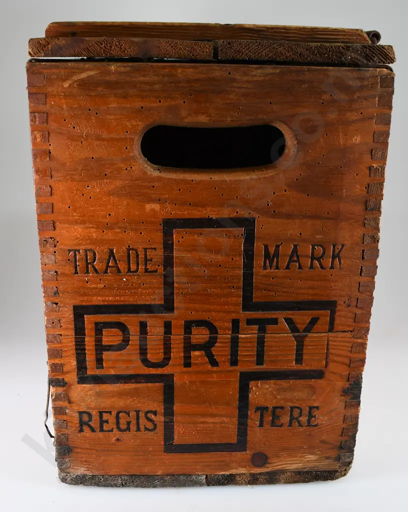 THOMSONS PURITY SODA SYPHON CRATE Image 1++