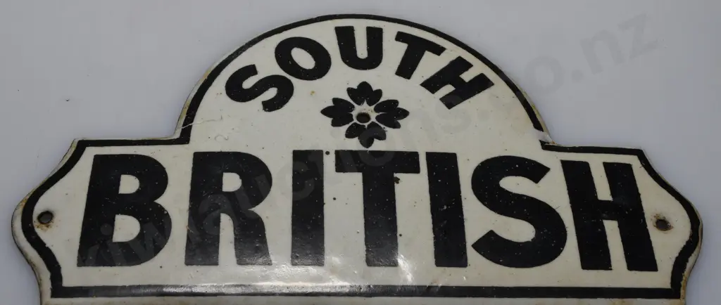 SOUTH BRITISH ENAMEL SIGN Image 1++
