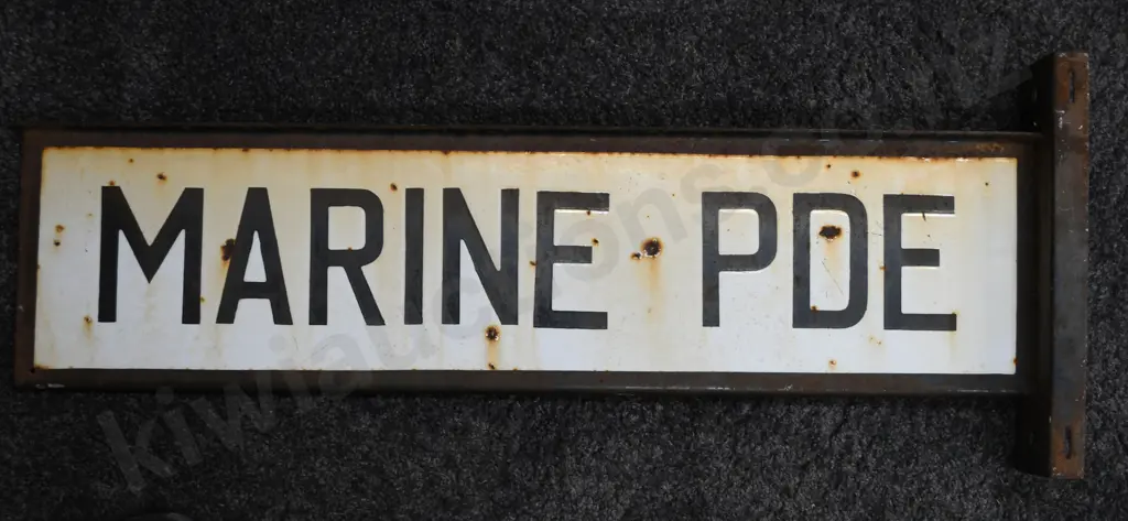 MARINE PDE ENAMEL STRRET SIGN Image 1++