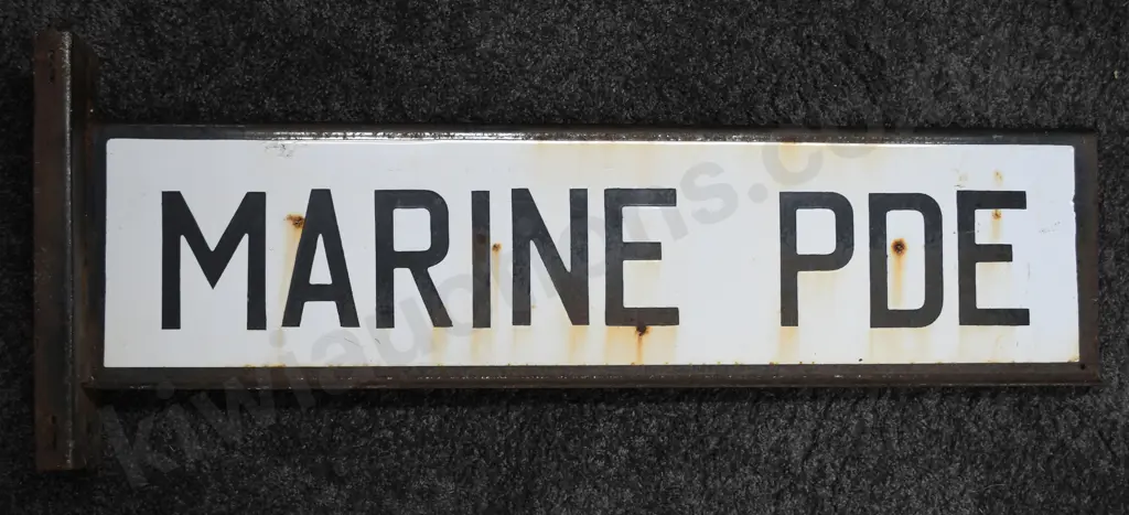 MARINE PDE ENAMEL STRRET SIGN Image 1++