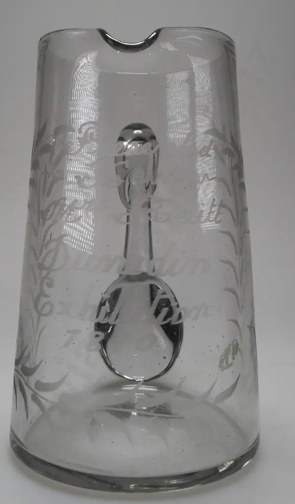 DUNEDIN 1890 EXHIBITION GLASS JUG Image 1++
