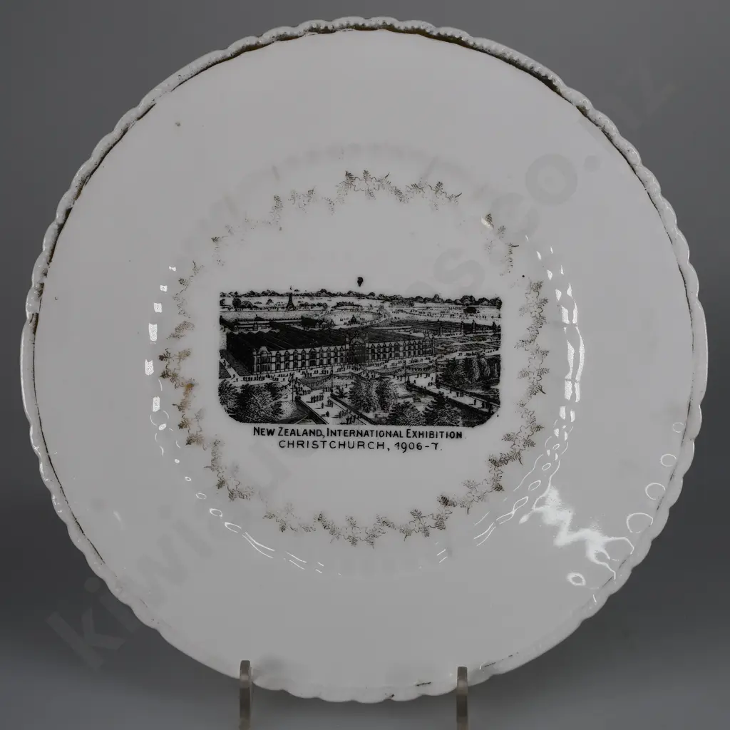 NEW ZEALAND INTERNATIONAL EXHIBITION 1906-7 PLATE Image 1++