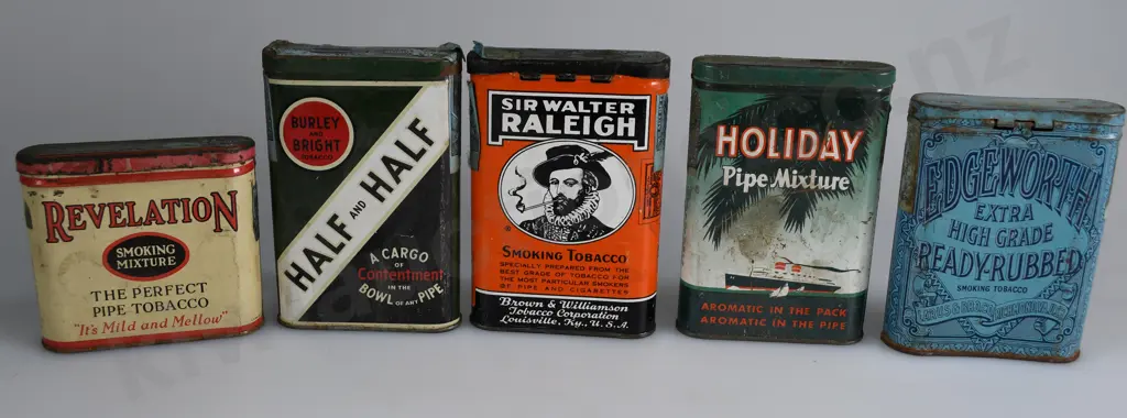 TOBACCO TINS X 5 Image 1++