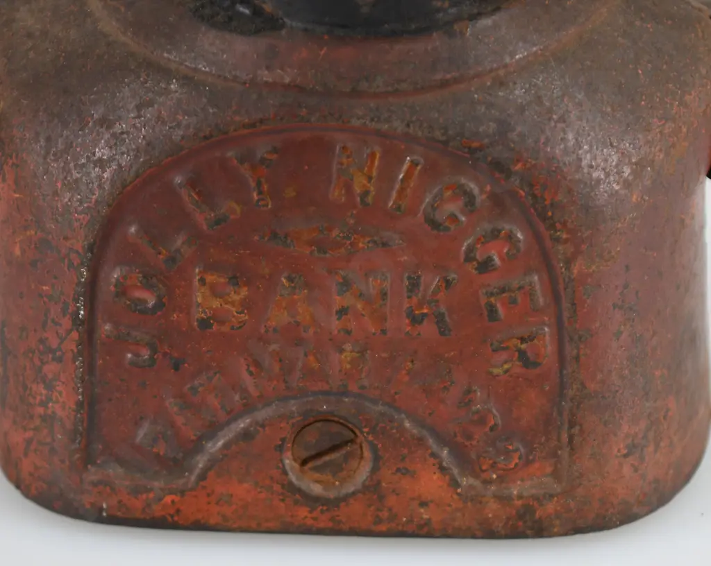 ORIGINAL CAST IRON JOLLY NIGGER BANK Image 1++