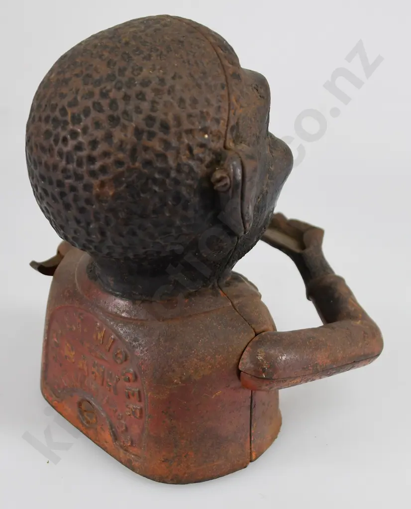 ORIGINAL CAST IRON JOLLY NIGGER BANK Image 1++