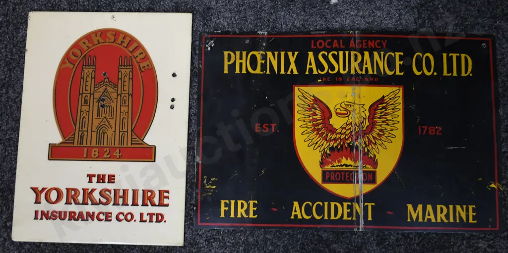 INSURANCE ADVERTISING SIGNS X 2 Image 1++