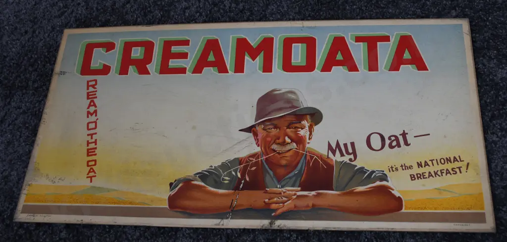 CREAMOATA ADVERTISING SIGN Image 1++