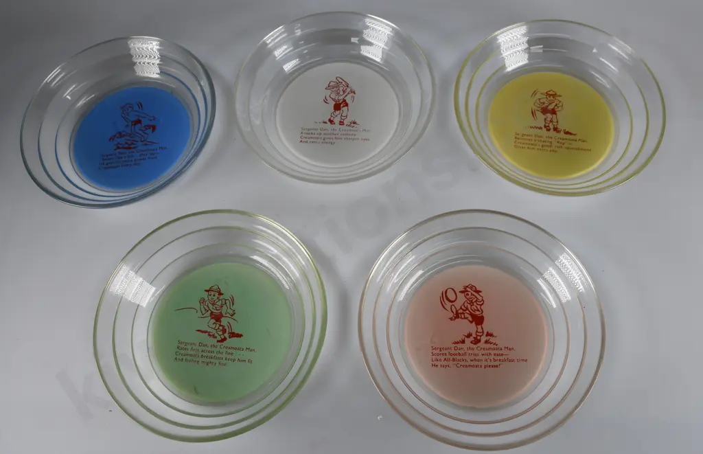 SERGEANT DAN CREAMOATA PLATES X 5 Image 1++