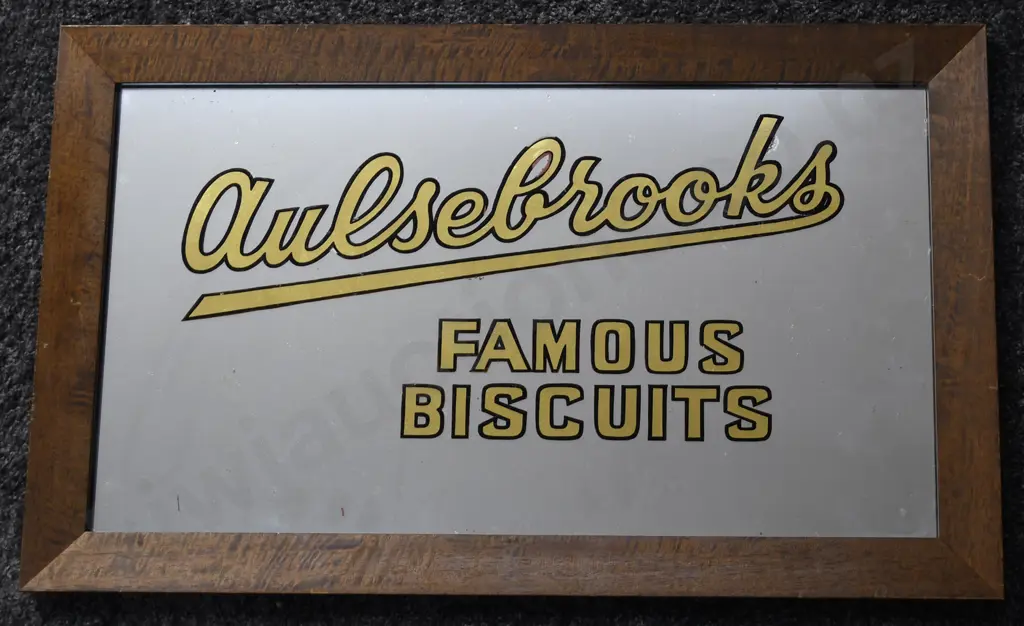 AULSEBROOK'S FAMOUS BISCUITS WALL MIRROR Image 1++