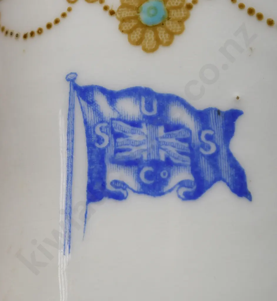 UNION STEAM SHIP CO CUP & SAUCER Image 1++
