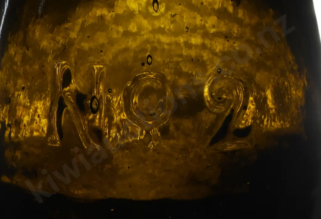 BLACK GLASS BOTTLES X 2 Image 1++