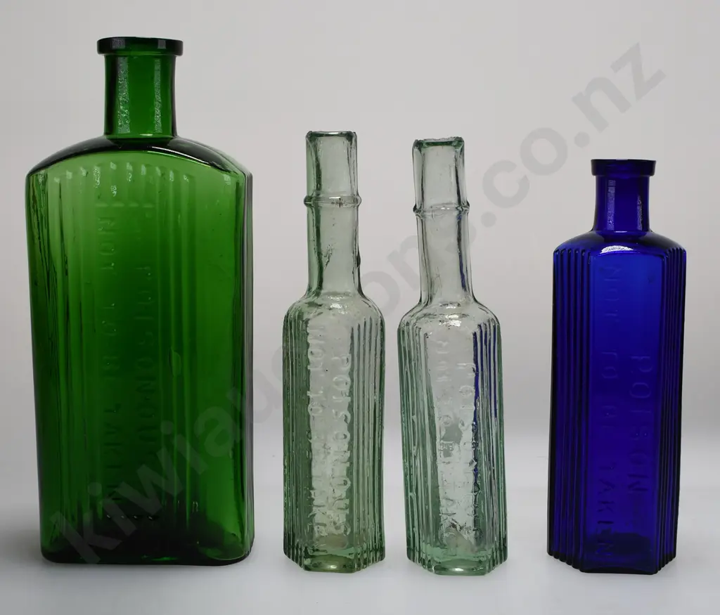 POISON BOTTLES X 4 Image 1++