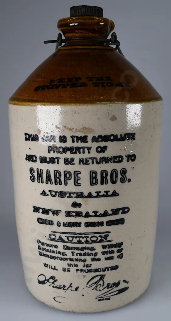 SHARPE BROS AUST & NZ STONE JAR Image 1++