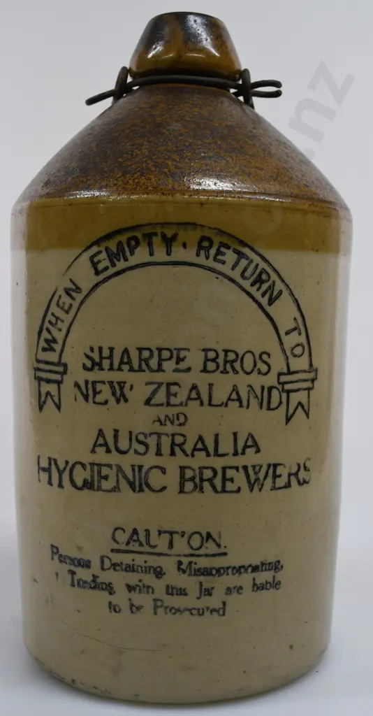 SHARPE BROS NZ & AUST STONE JAR Image 1++