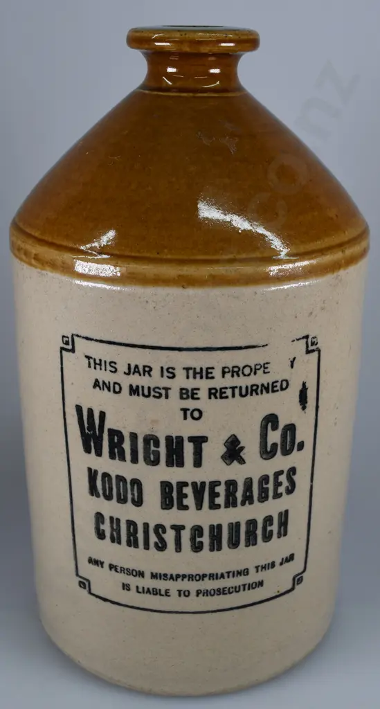WRIGHT & CO CHRISTCHURCH STONE JAR Image 1++